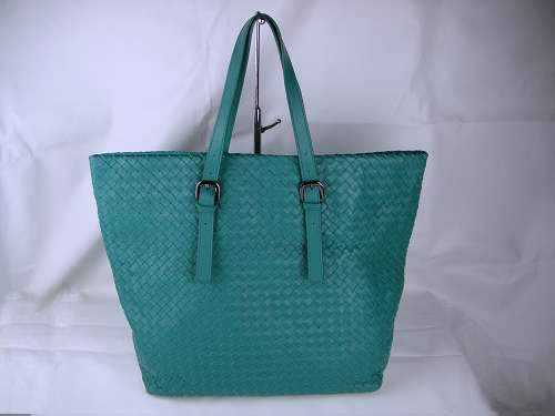Bottega Veneta Lambskin Tote Bag 1027 Green handbag - Click Image to Close
